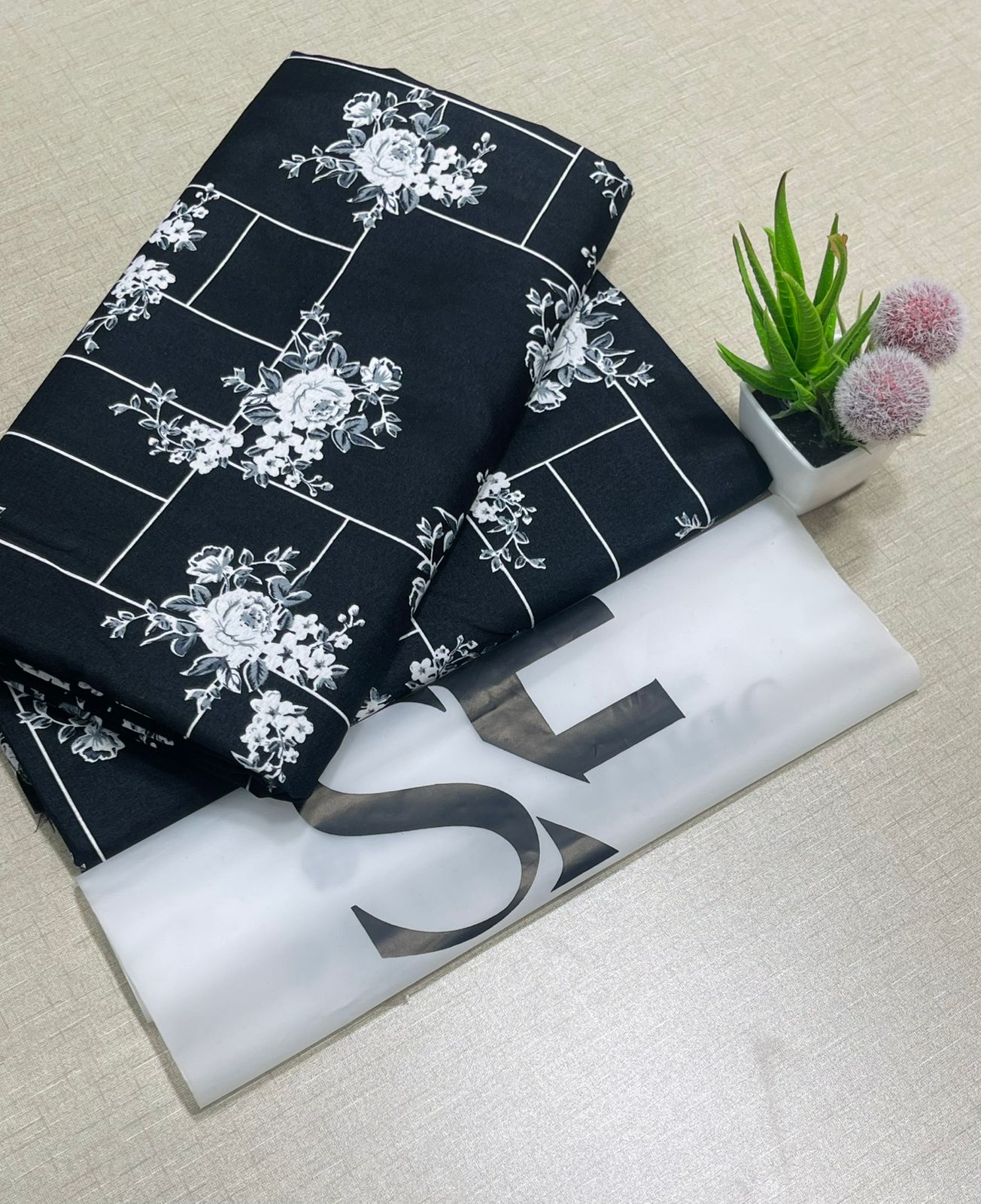 Floral Printed Cotton 2Piece D-001