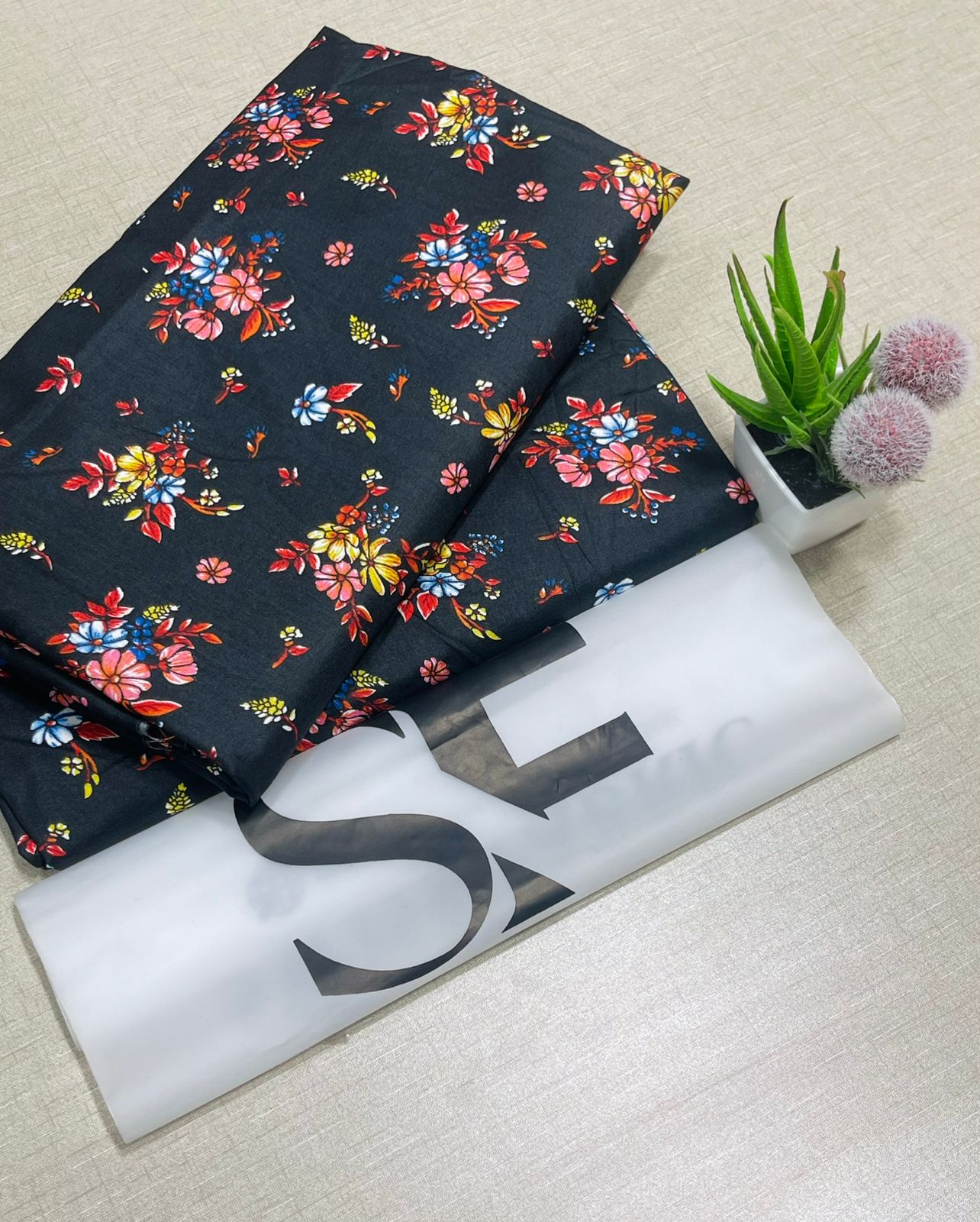 Floral Printed Cotton 2Piece D-005