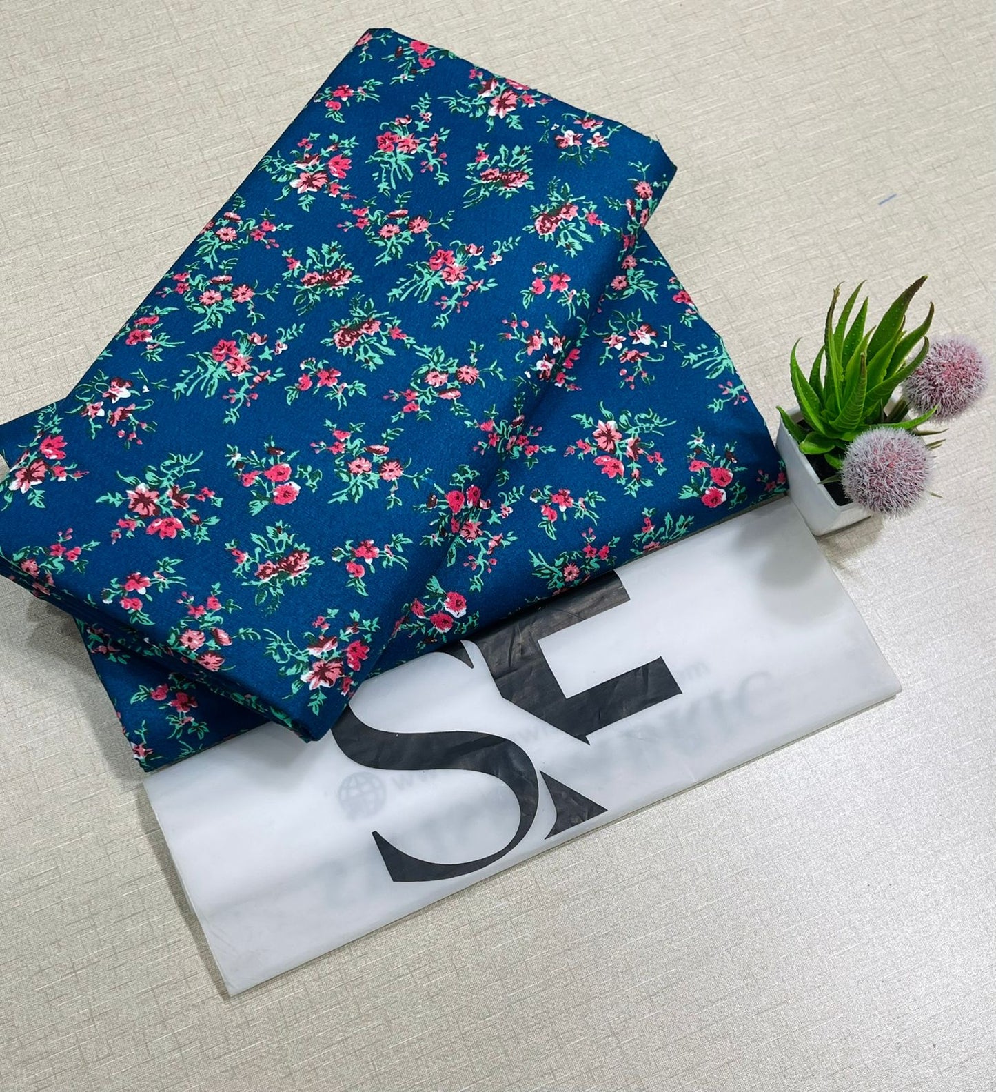 Floral Printed Cotton 2Piece D-006