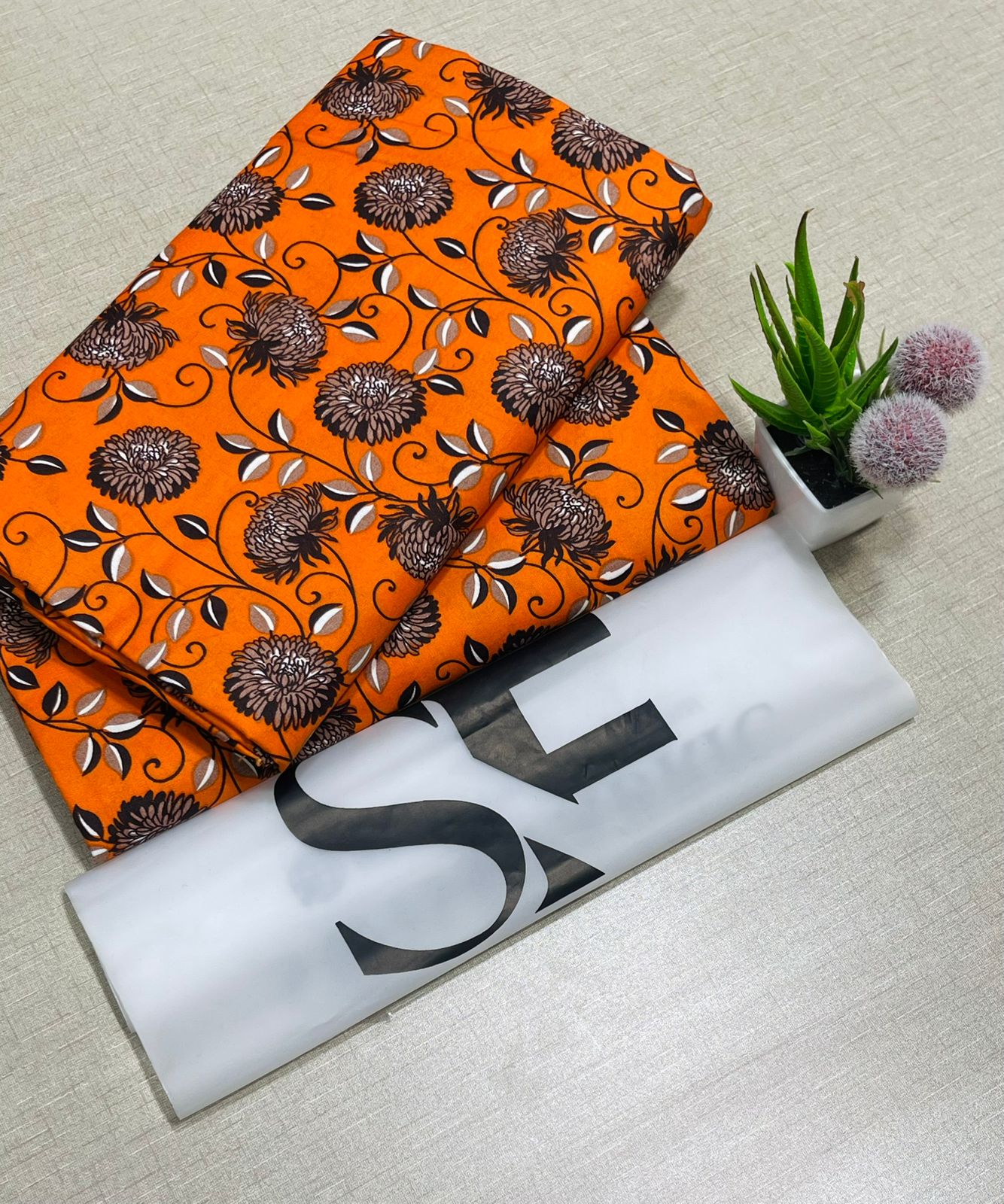 Floral Printed Cotton 2Piece D-007