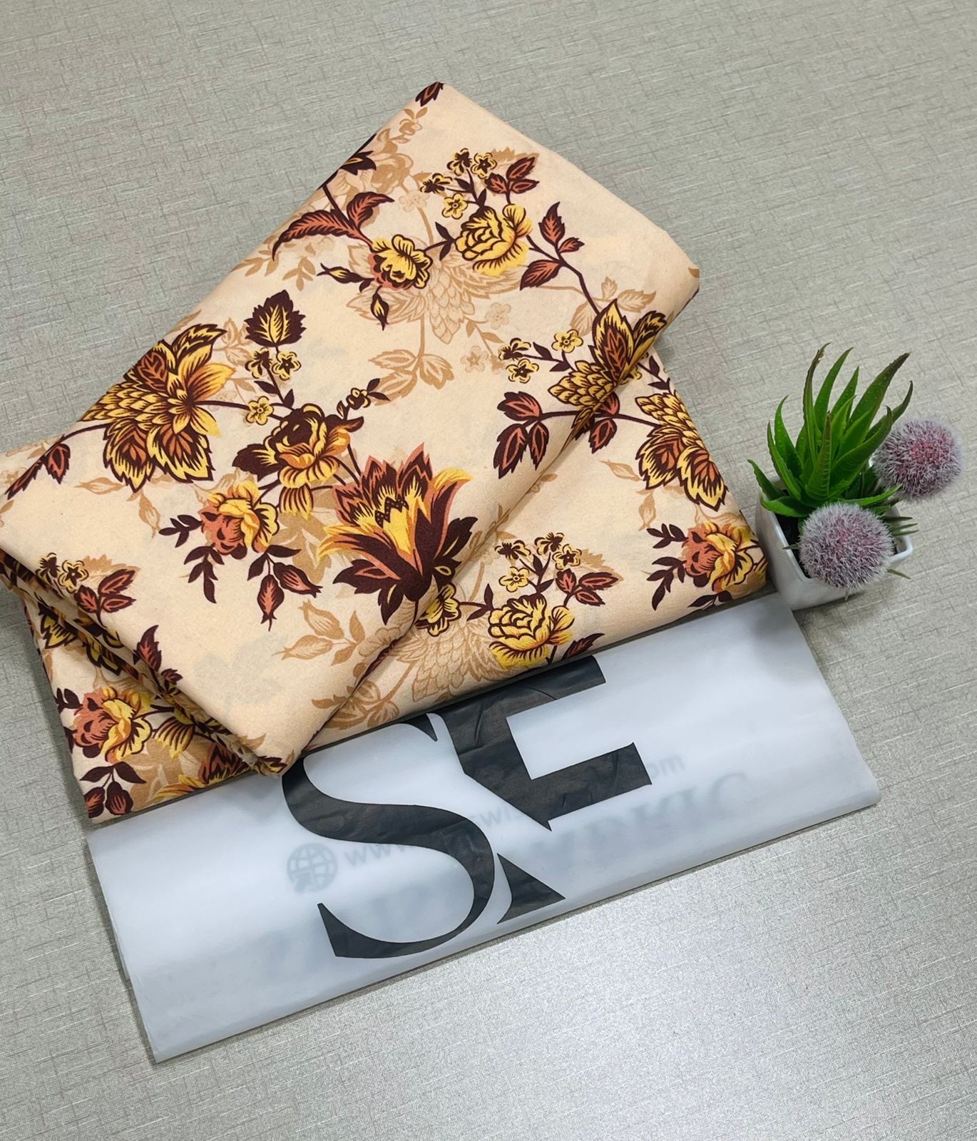 Floral Printed Cotton 2Piece D-022