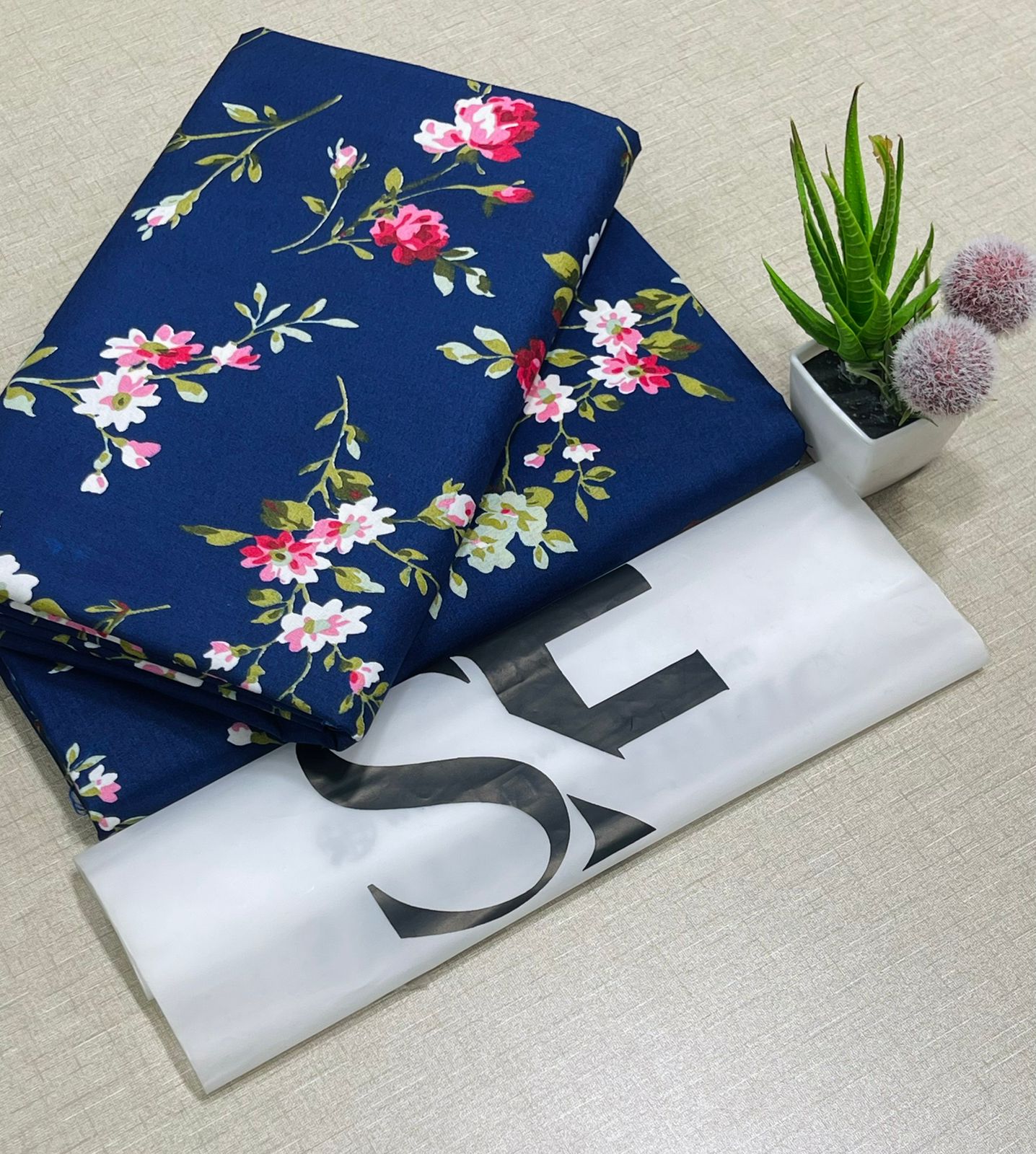 Floral Printed Cotton 2Piece D-023