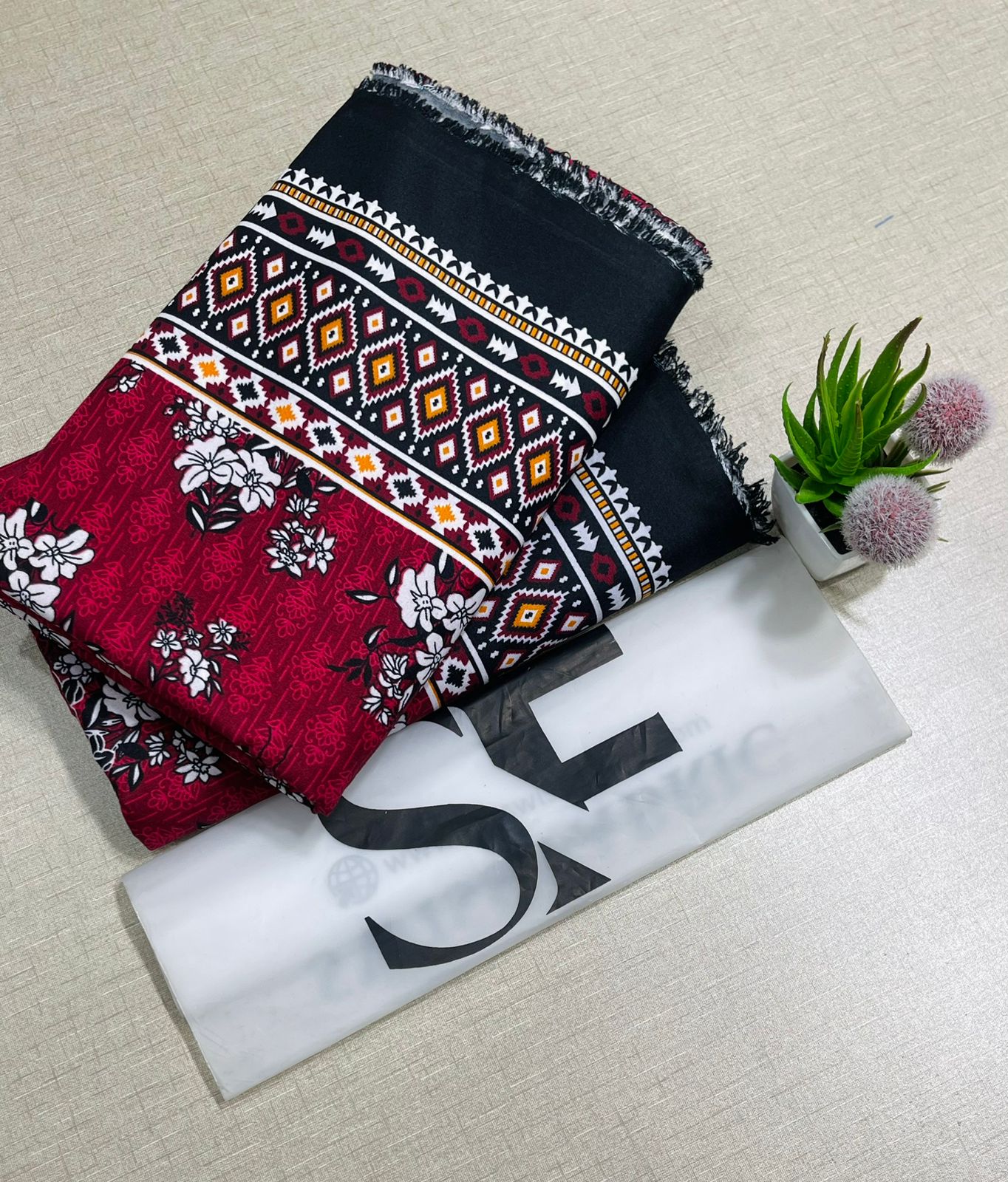 Floral Printed Cotton 2Piece D-040