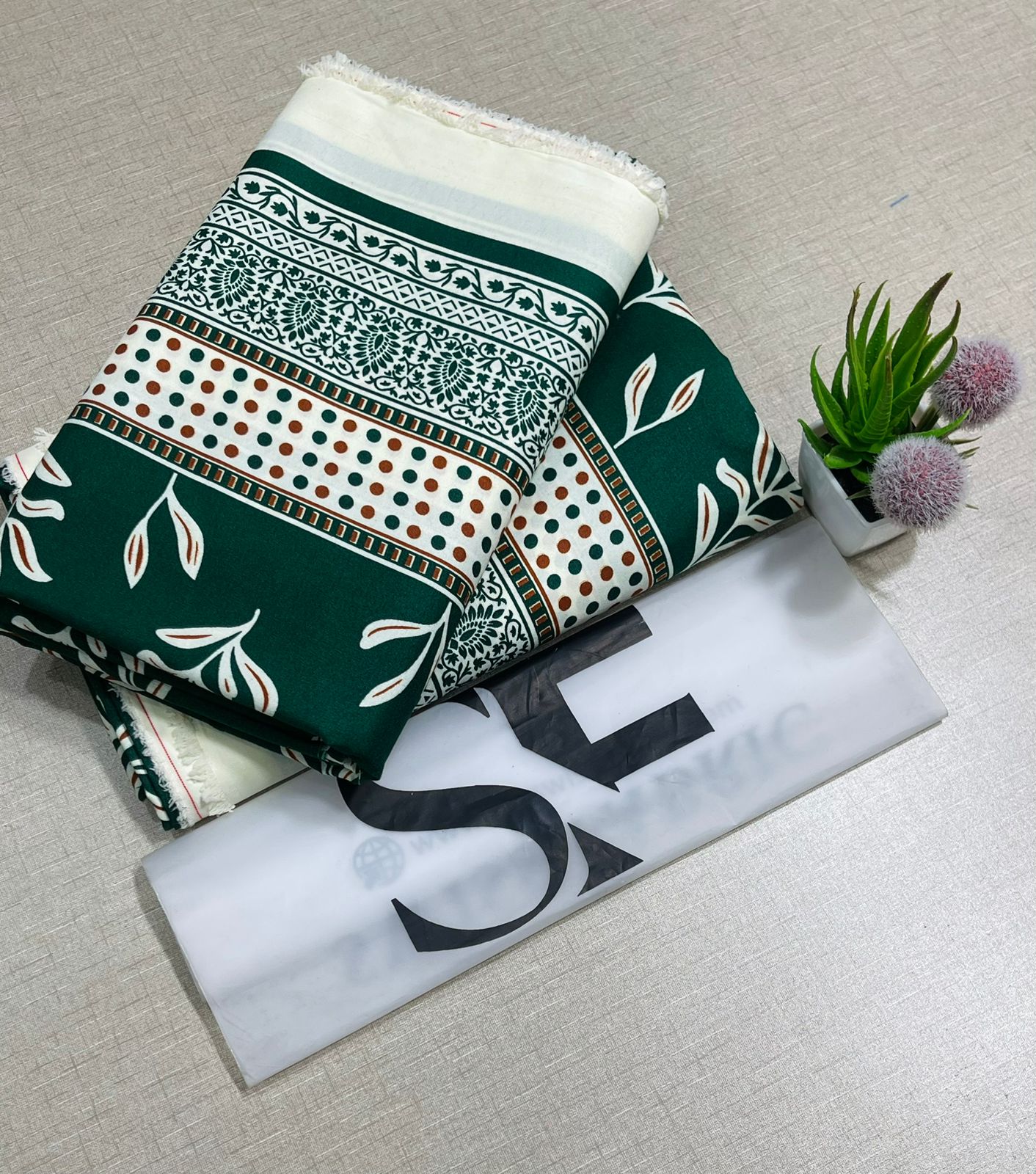 Floral Printed Cotton 2Piece D-092