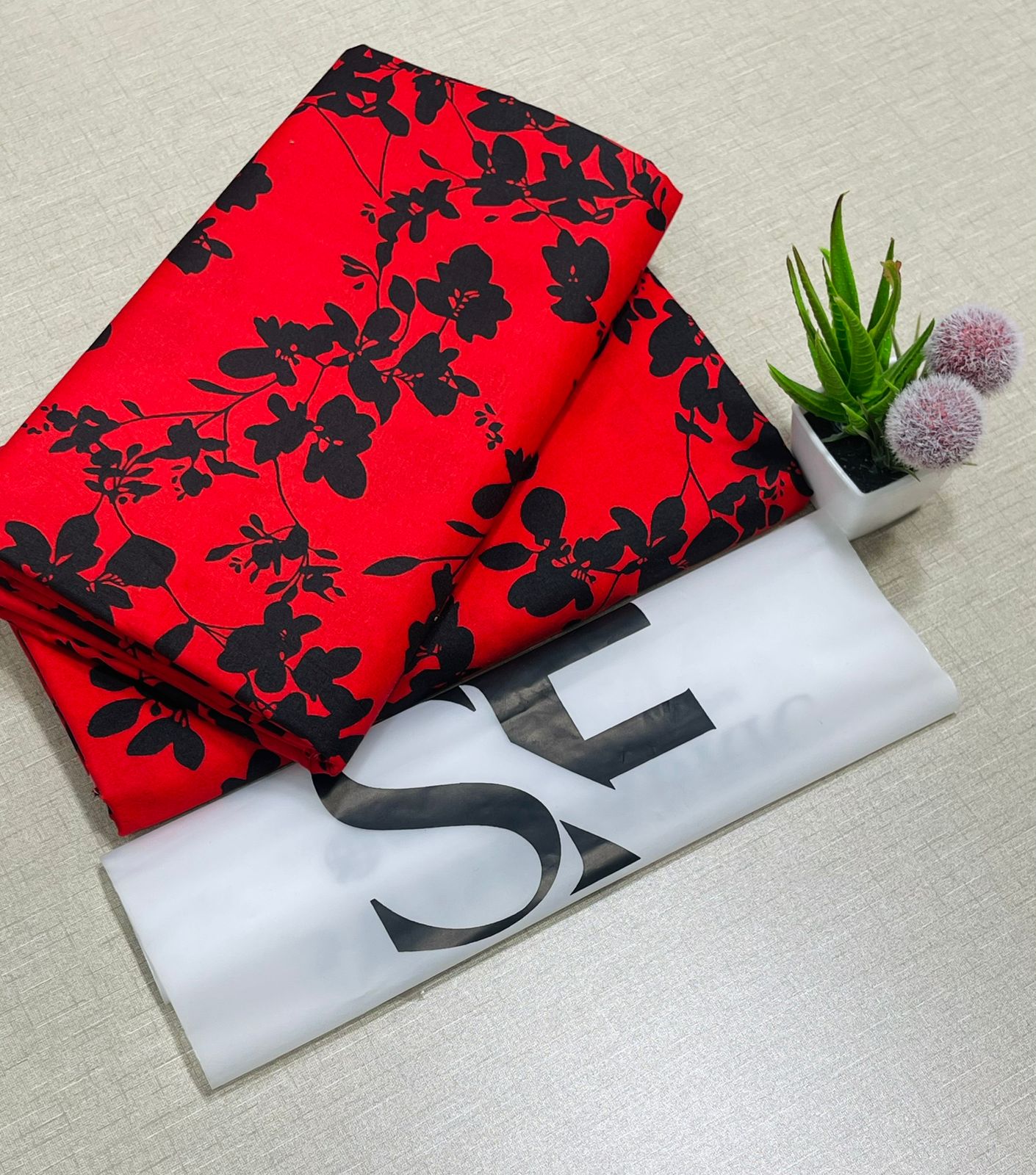 Floral Printed Cotton 2Piece D-089