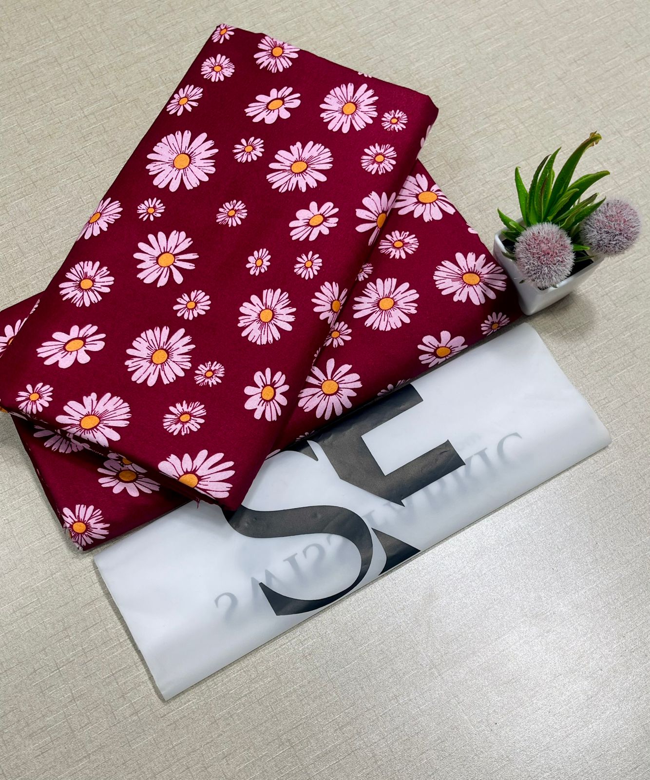 Floral Printed Cotton 2Piece D-104