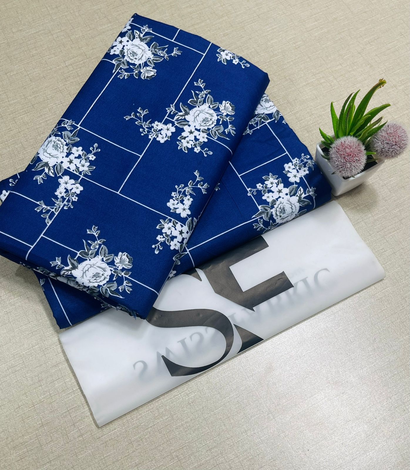 Floral Printed Cotton 2Piece D-107