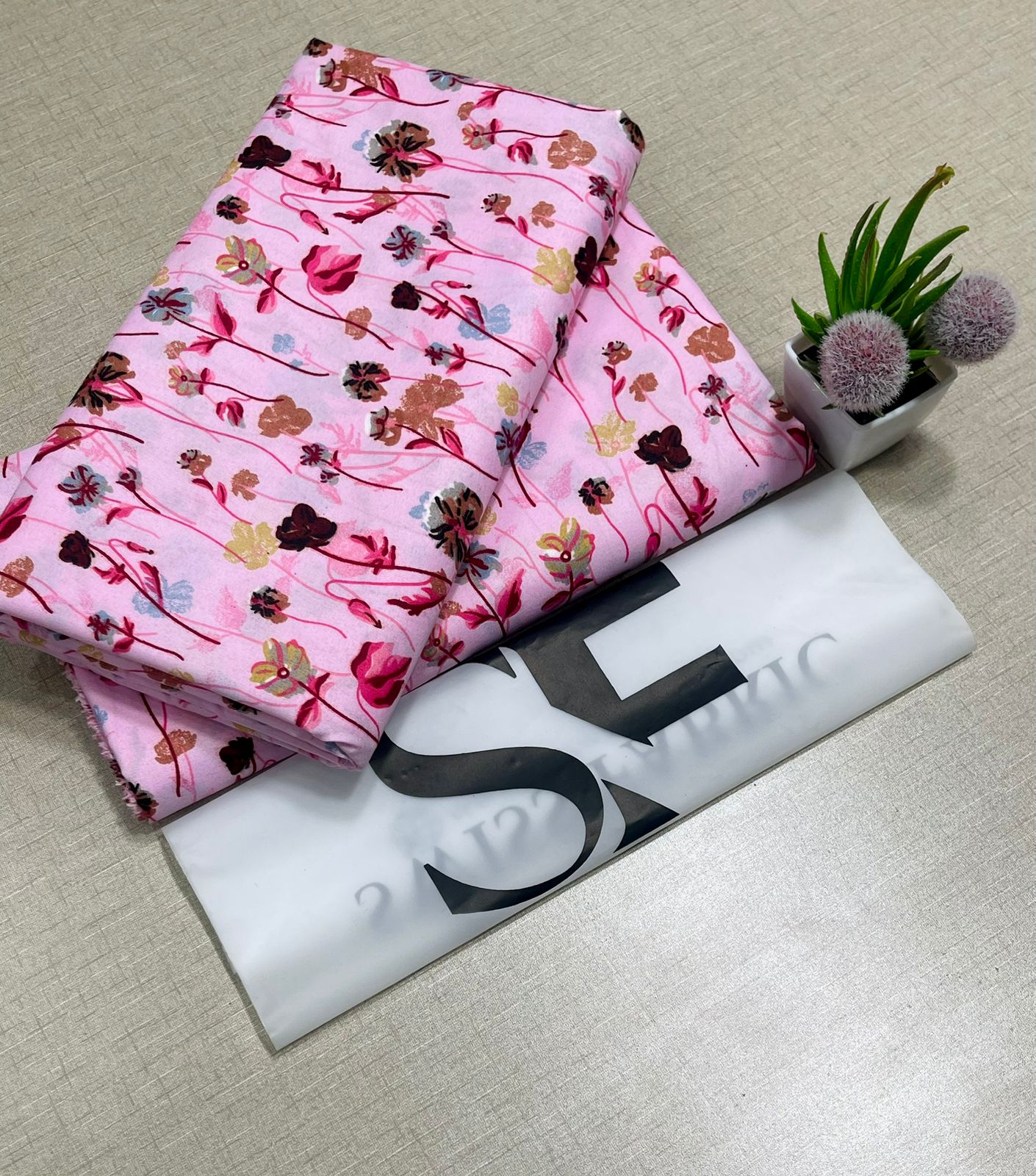 Floral Printed Cotton 2Piece D-116