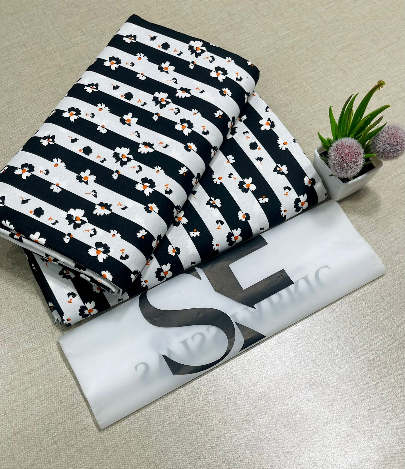 Floral Printed Cotton 2Piece D-113