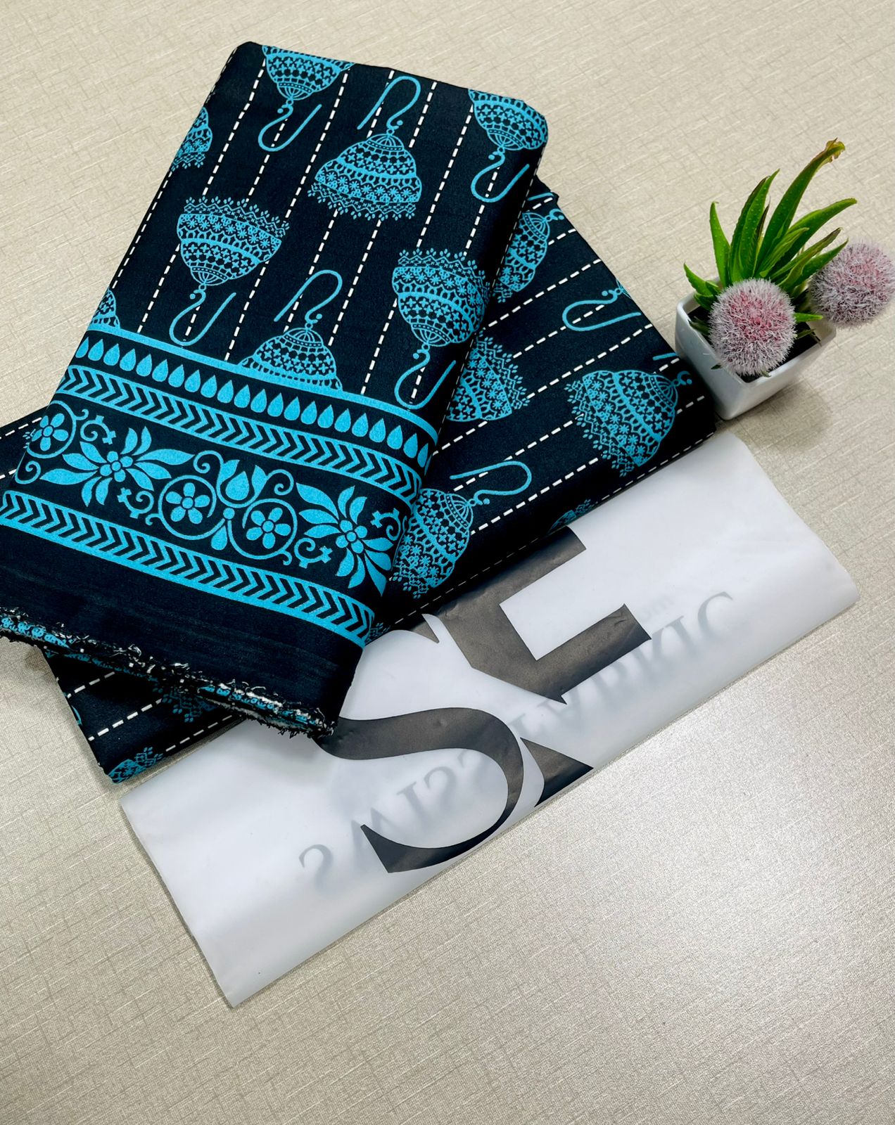 Floral Printed Cotton 2Piece D-118