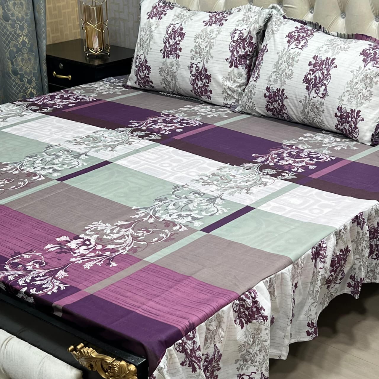 Crystal Cotton Bedsheet D-088
