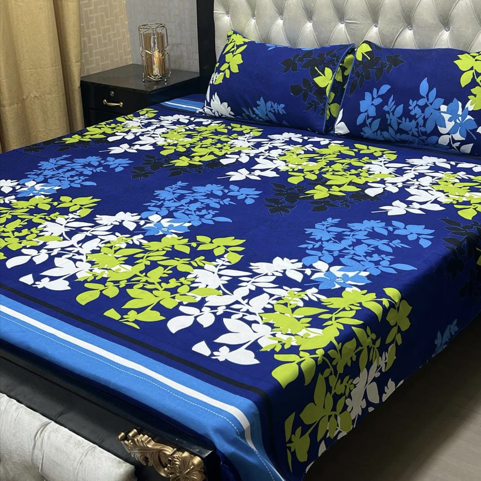 Crystal Cotton Bedsheet D-017