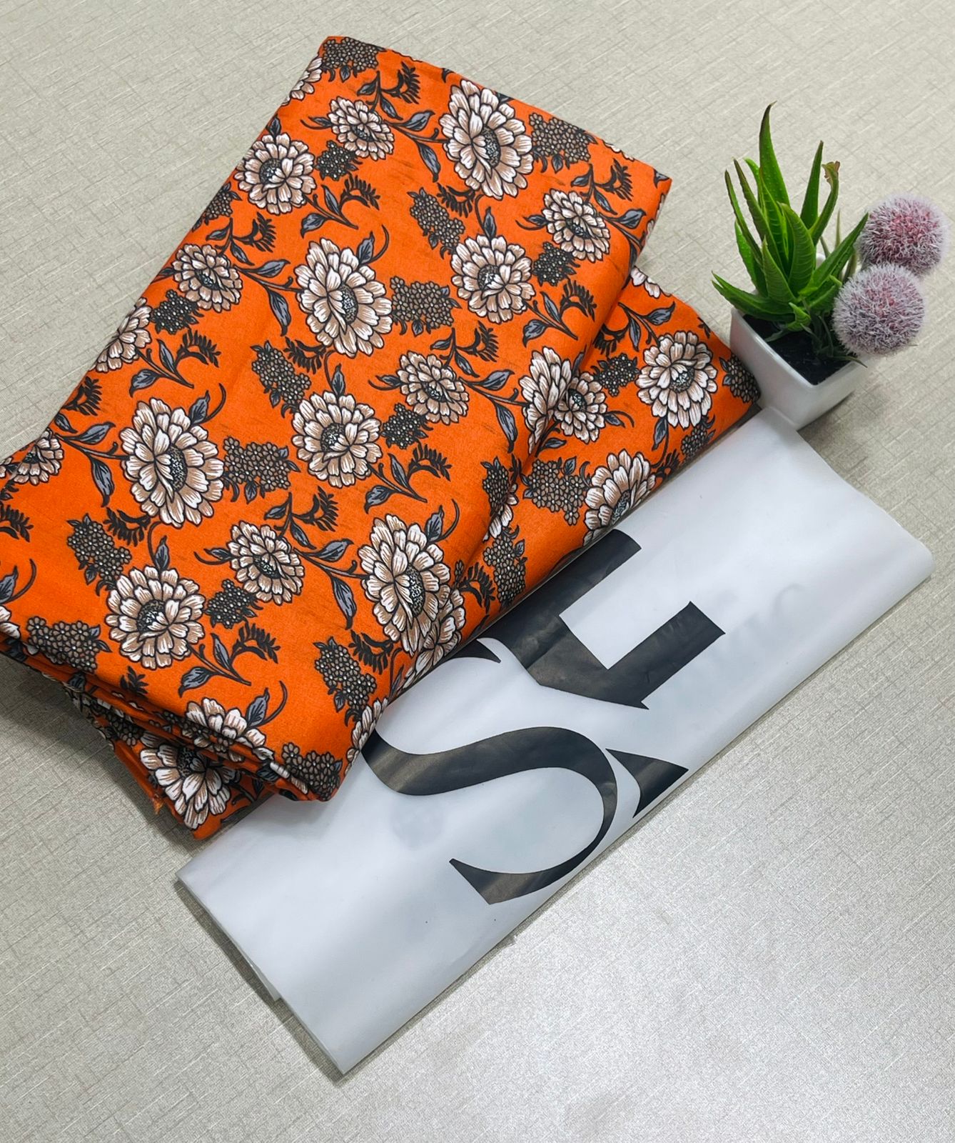 Floral Printed Cotton 2Piece D-004