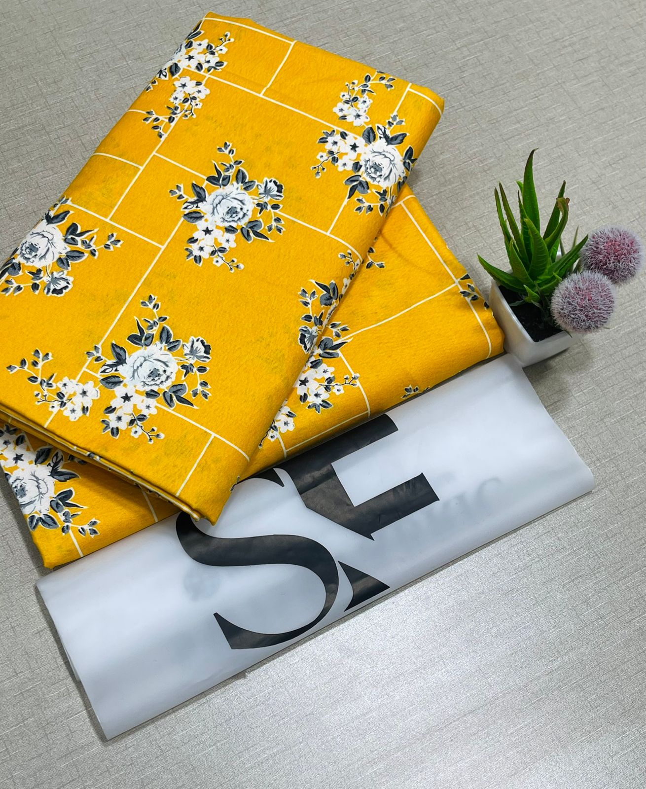 Floral Printed Cotton 2Piece D-010