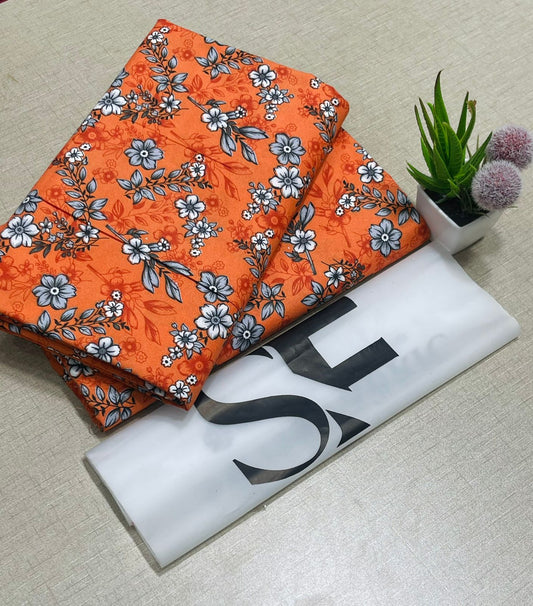 Floral Printed Cotton 2Piece D-013