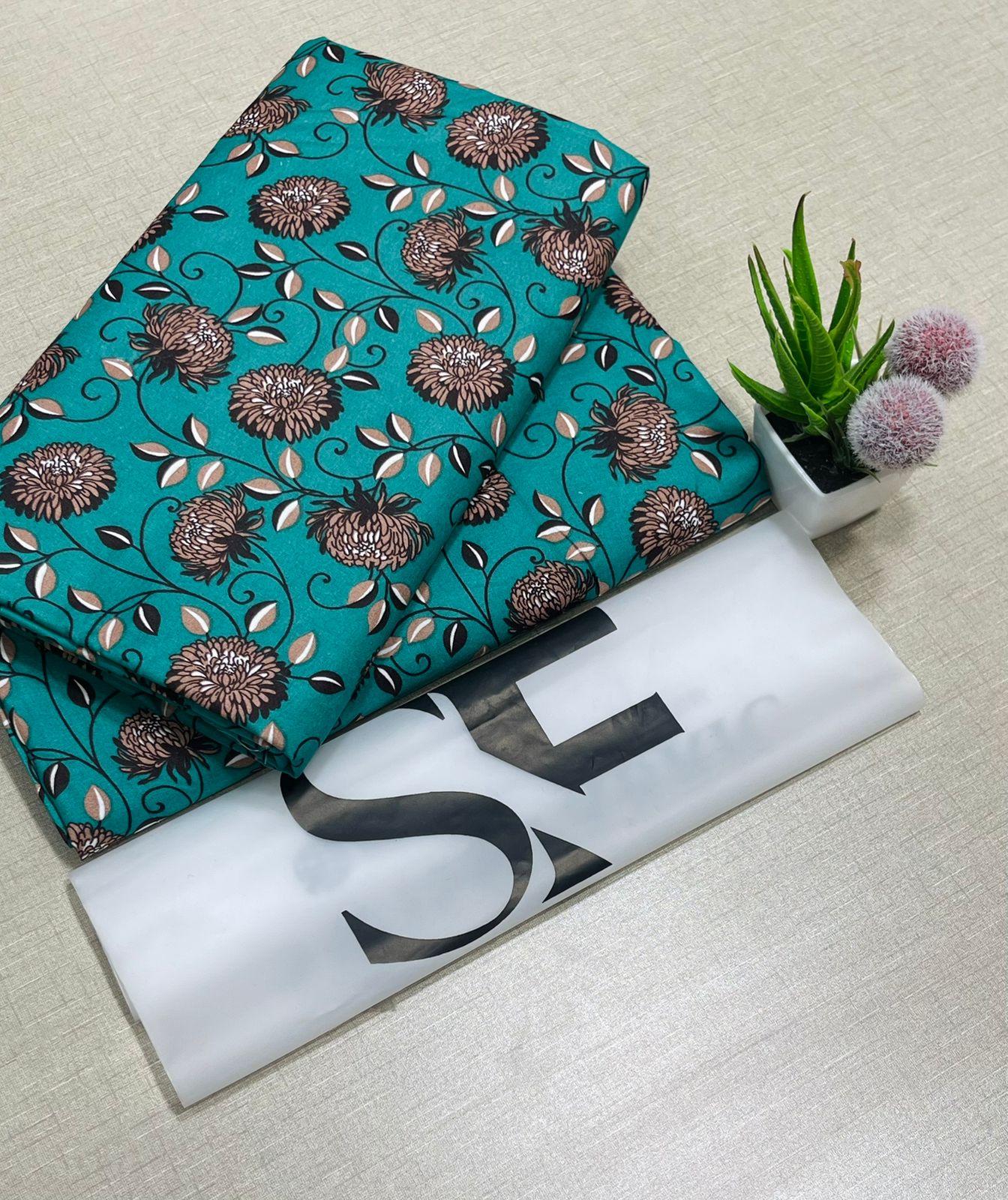 Floral Printed Cotton 2Piece D-050