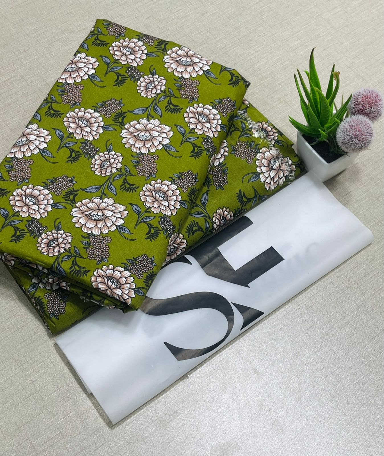 Floral Printed Cotton 2Piece D-054