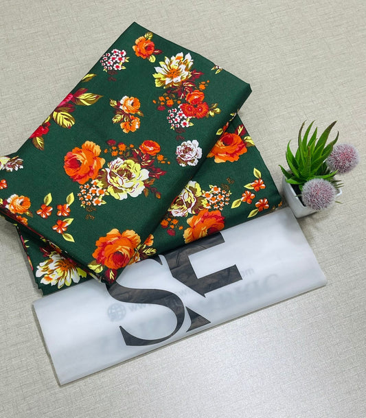 Floral Printed Cotton 2Piece D-052
