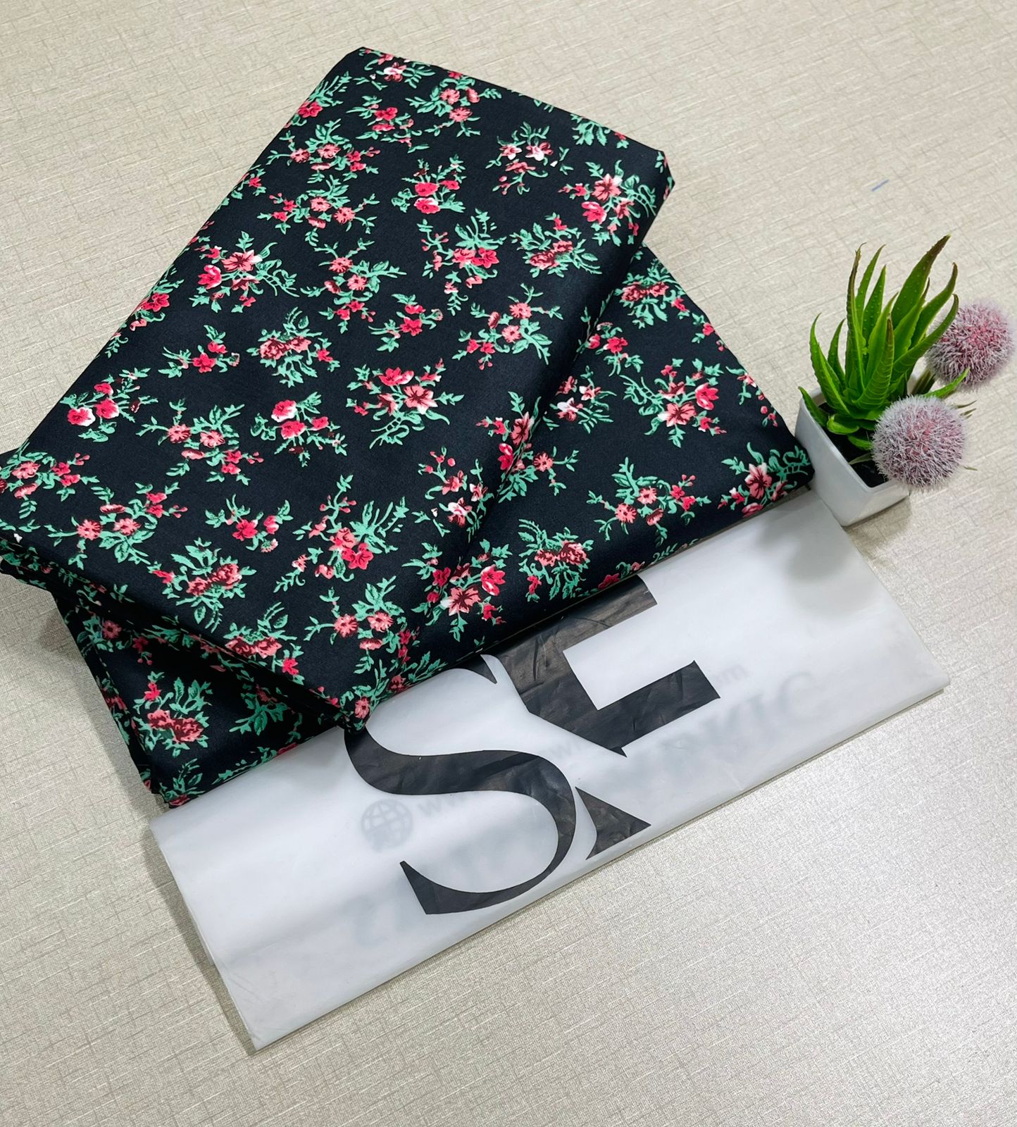 Floral Printed Cotton 2Piece D-053