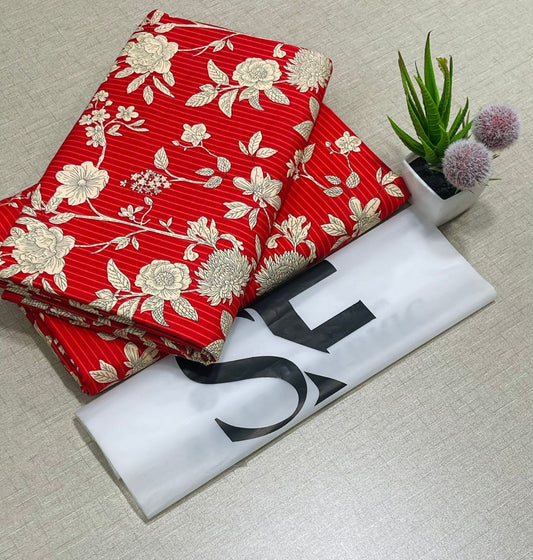 Floral Printed Cotton 2Piece D-078