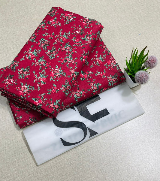 Floral Printed Cotton 2Piece D-084