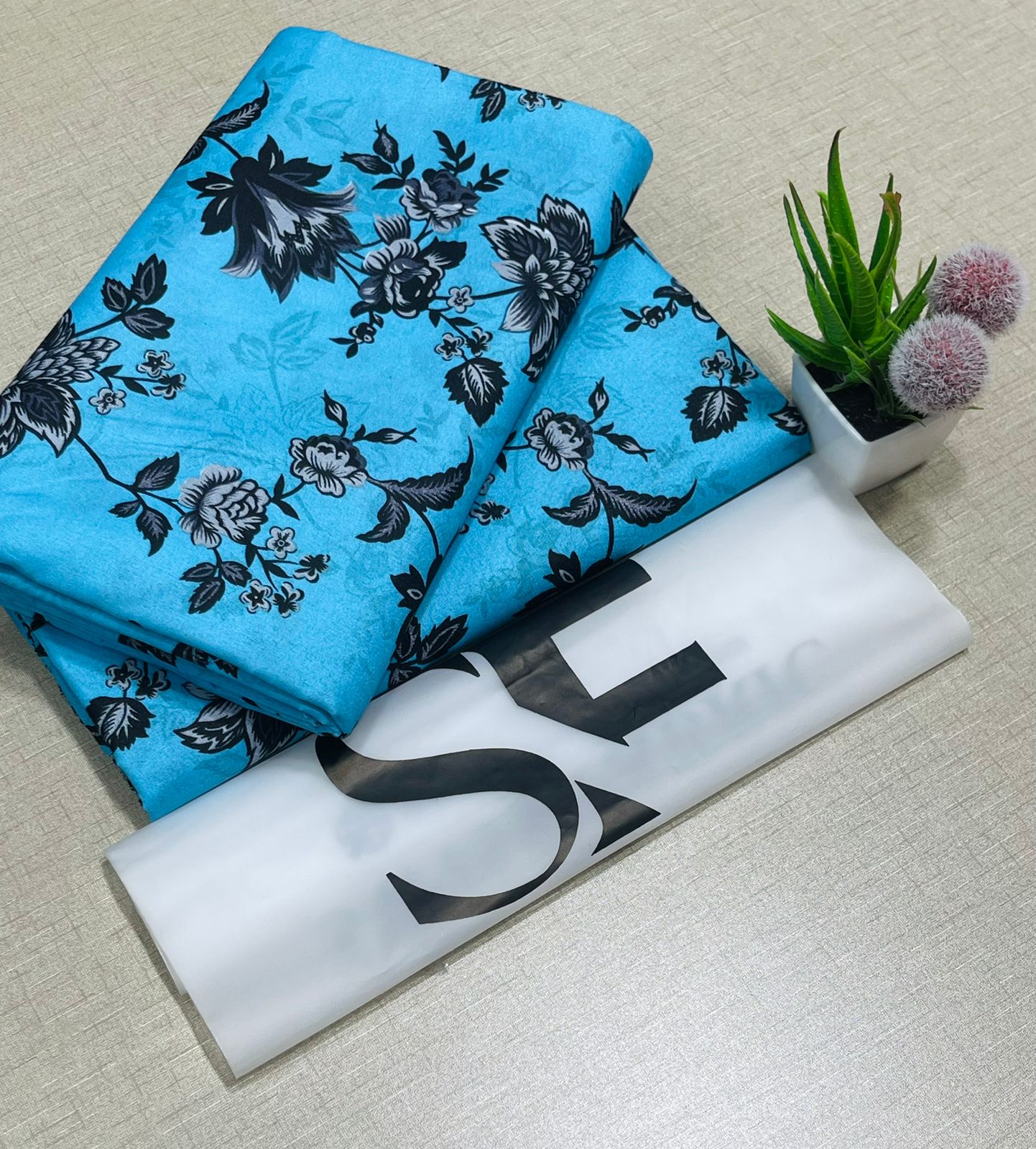 Floral Printed Cotton 2Piece D-085