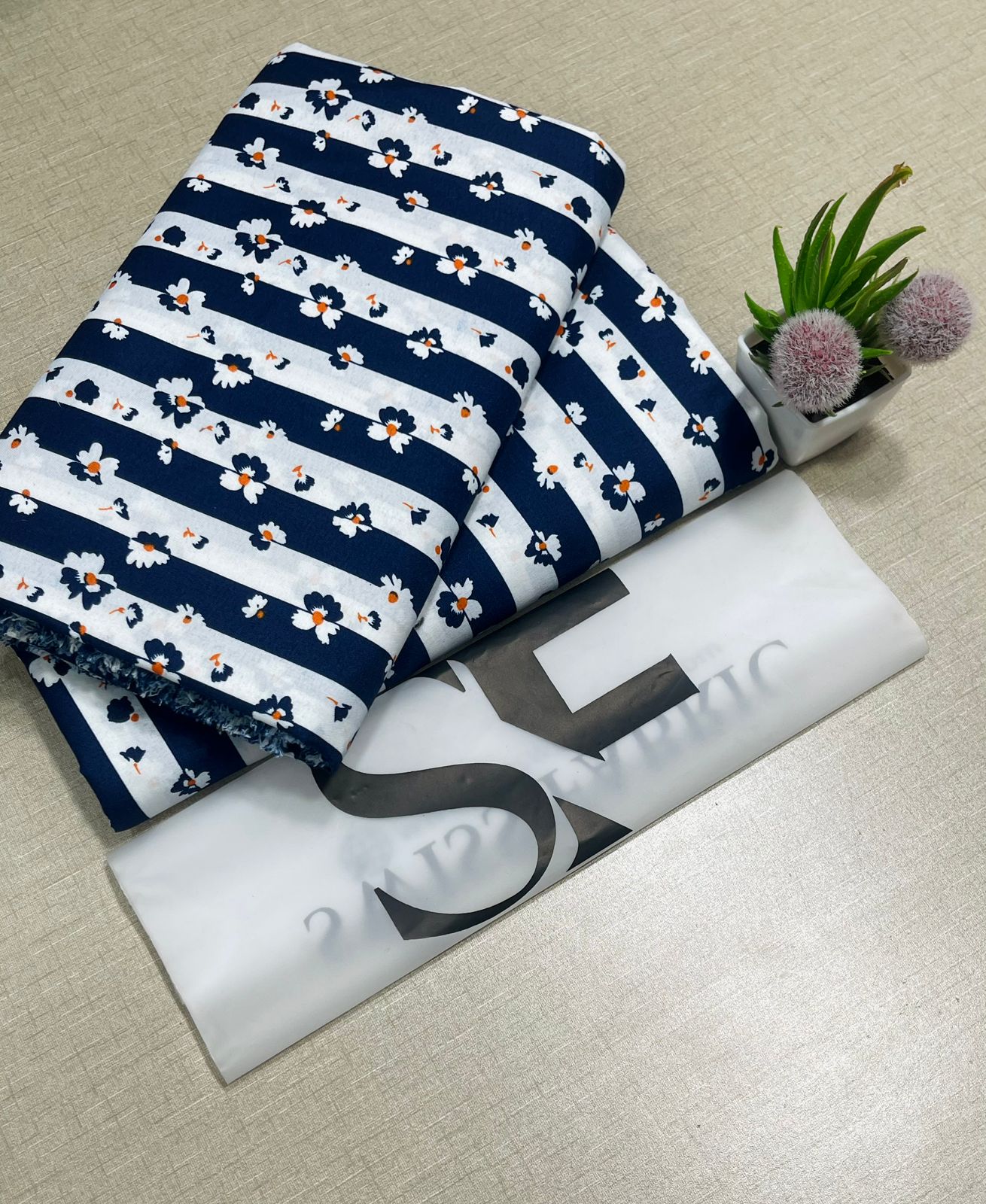 Floral Printed Cotton 2Piece D-108