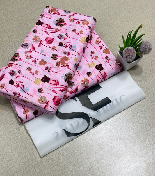 Floral Printed Cotton 2Piece D-116