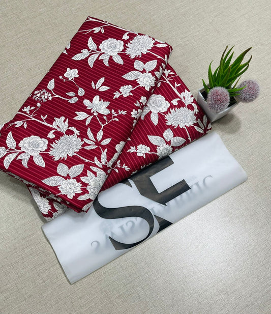 Floral Printed Cotton 2Piece D-121