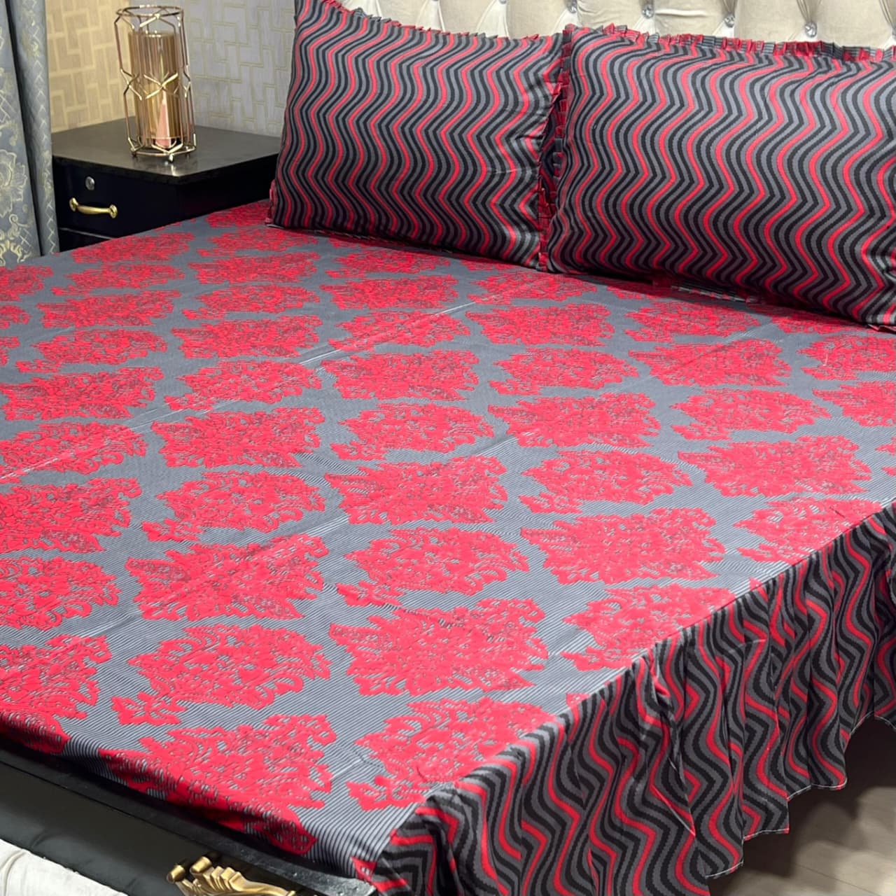 Crystal Cotton Bedsheet D-073