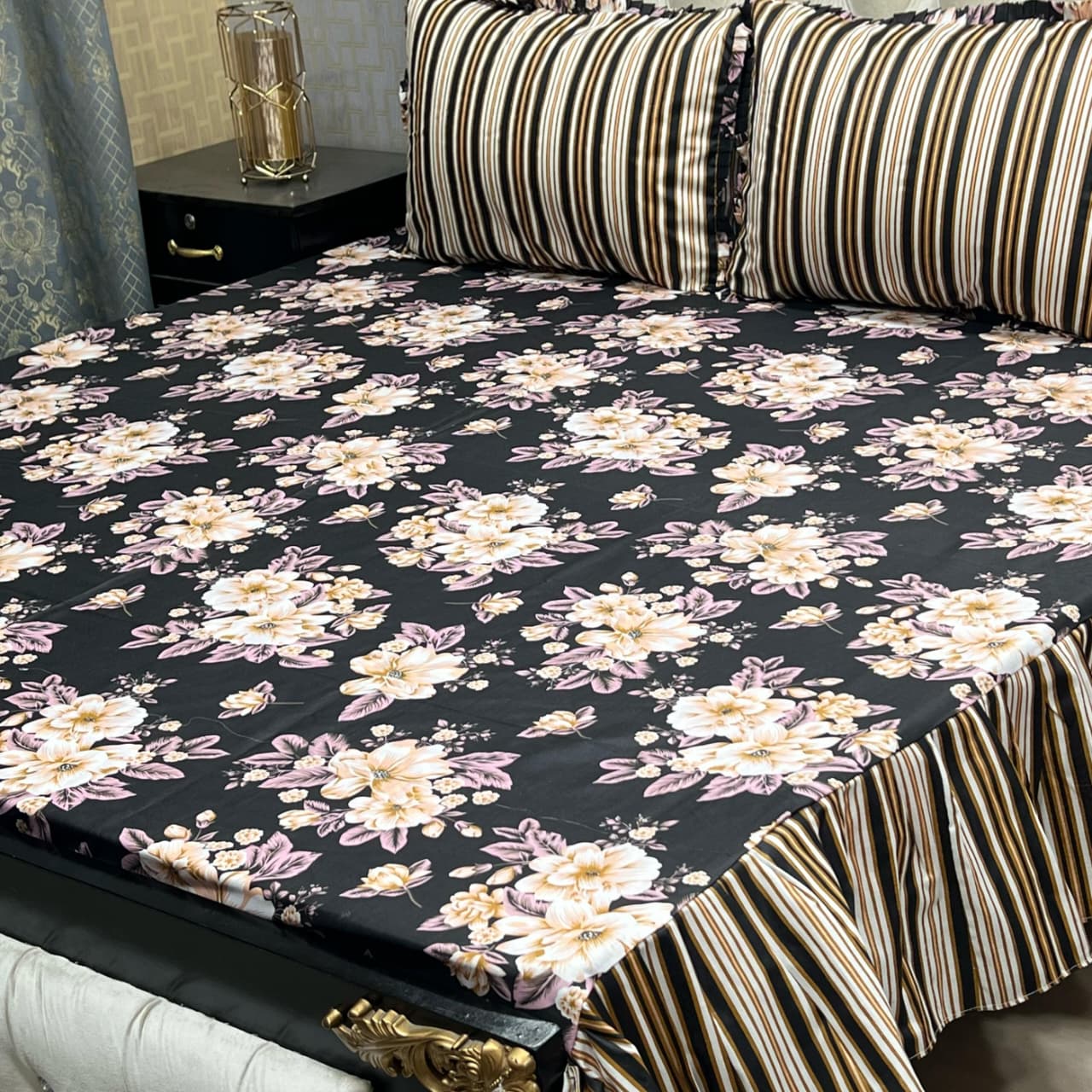 Crystal Cotton Bedsheet D-072