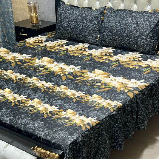 Crystal Cotton Bedsheet D-075