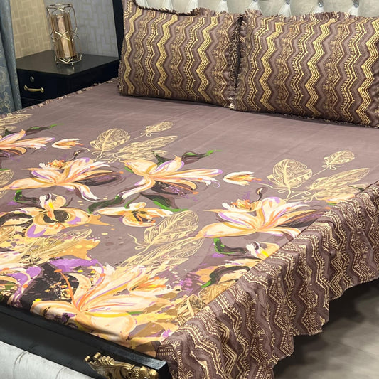 Crystal Cotton Bedsheet D-080