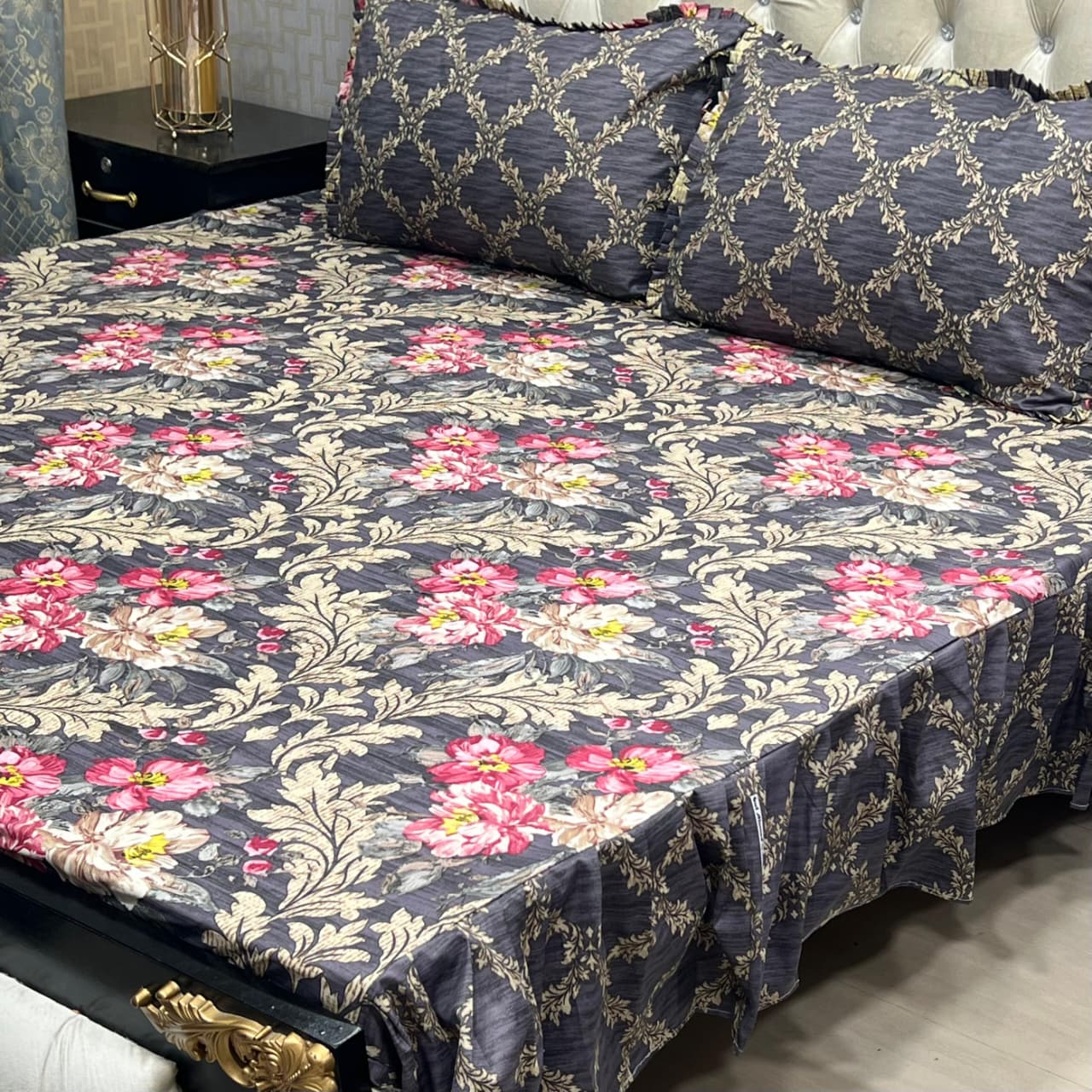 Crystal Cotton Bedsheet D-081