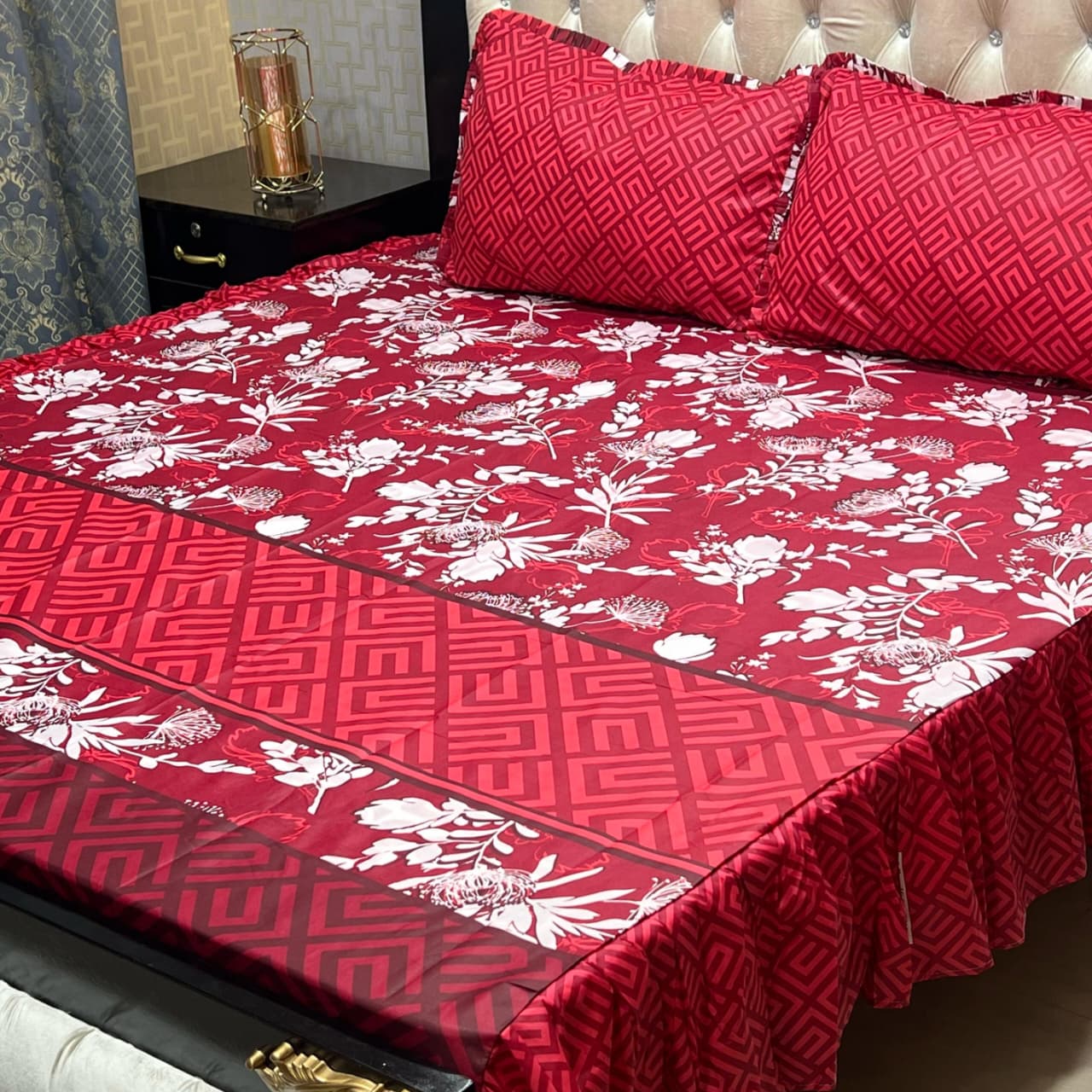 Crystal Cotton Bedsheet D-092