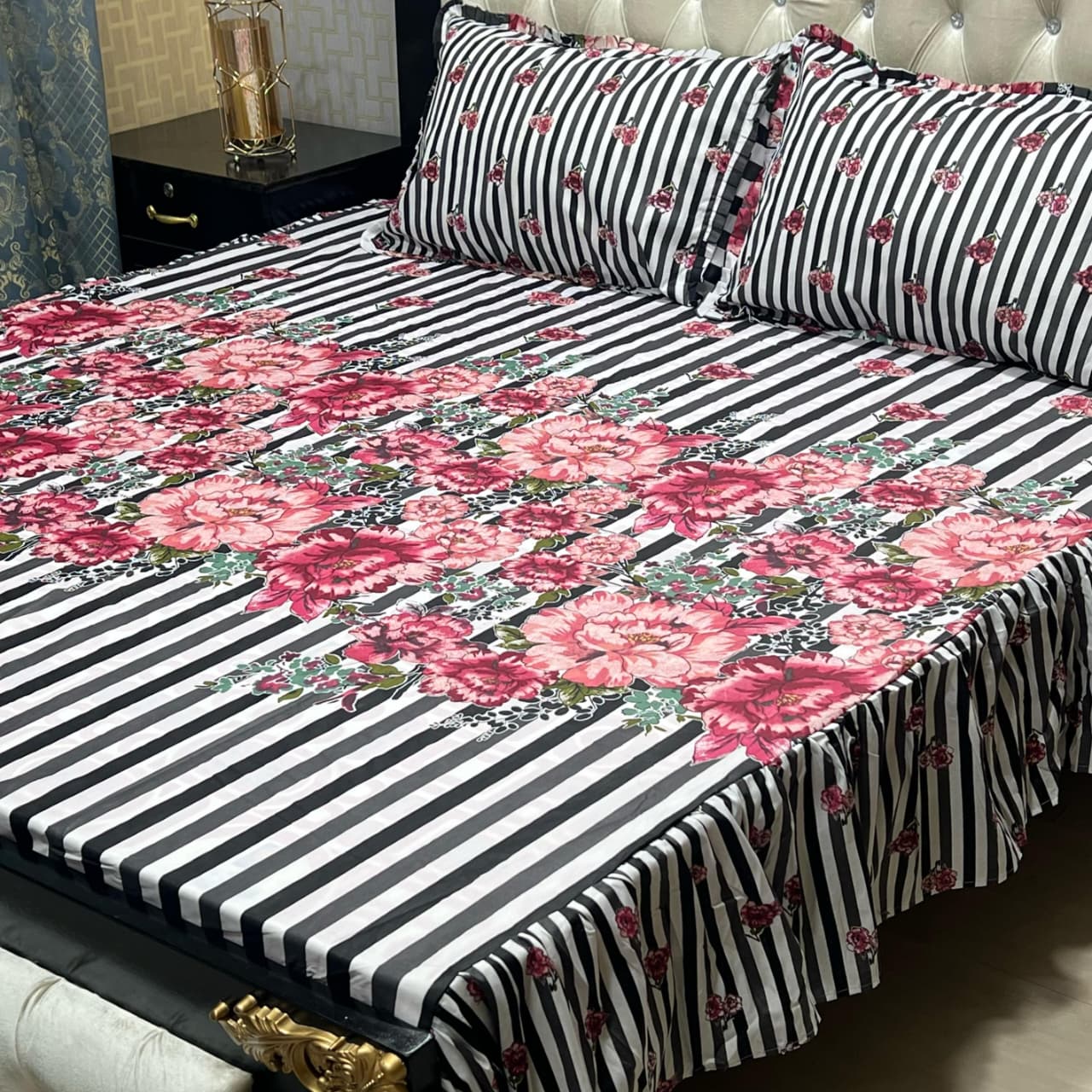 Crystal Cotton Bedsheet D-095