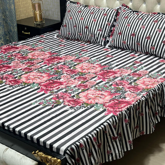 Crystal Cotton Bedsheet D-095