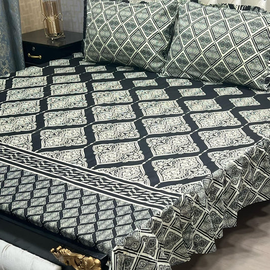 Crystal Cotton Bedsheet D-099