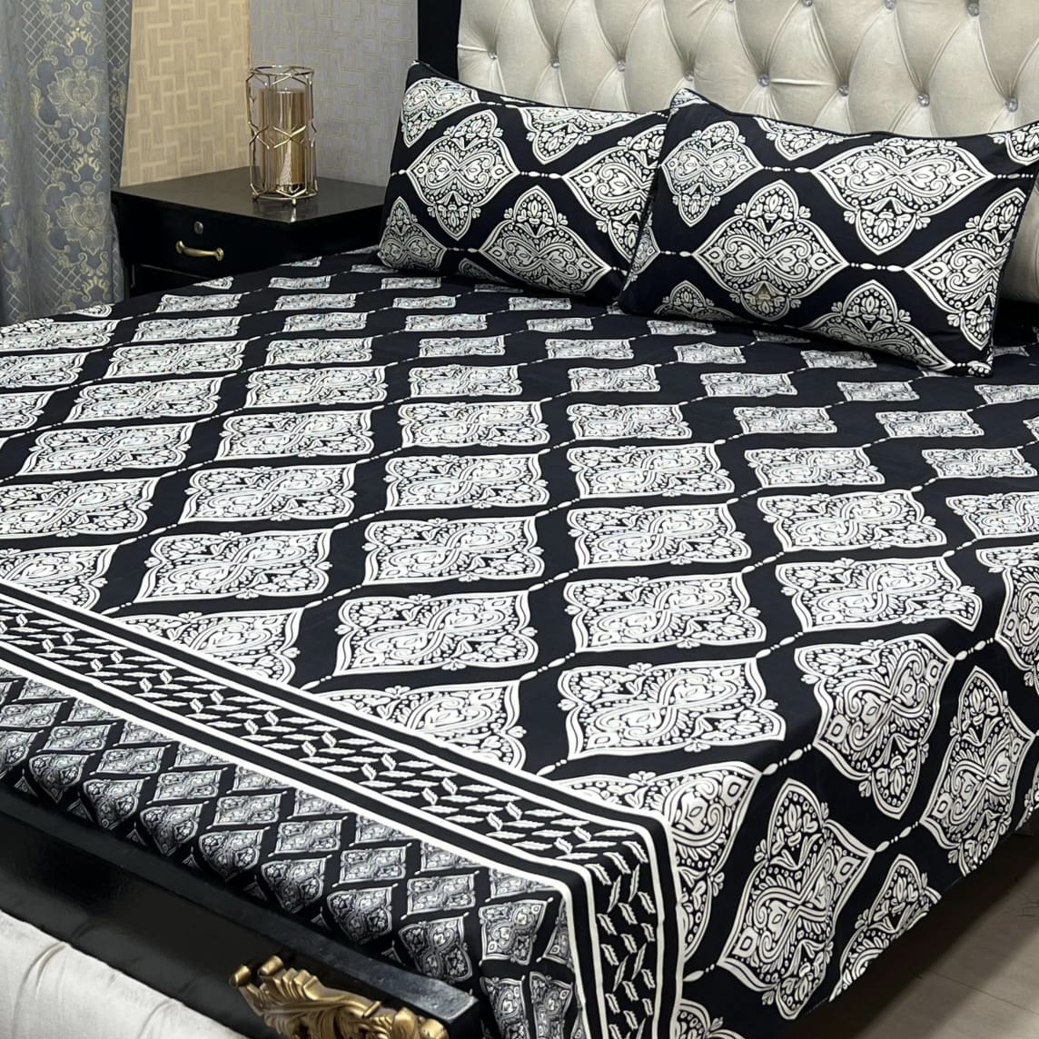 Crystal Cotton Bedsheet D-001