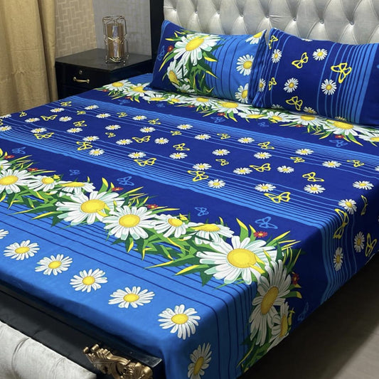 Crystal Cotton Bedsheet D-010