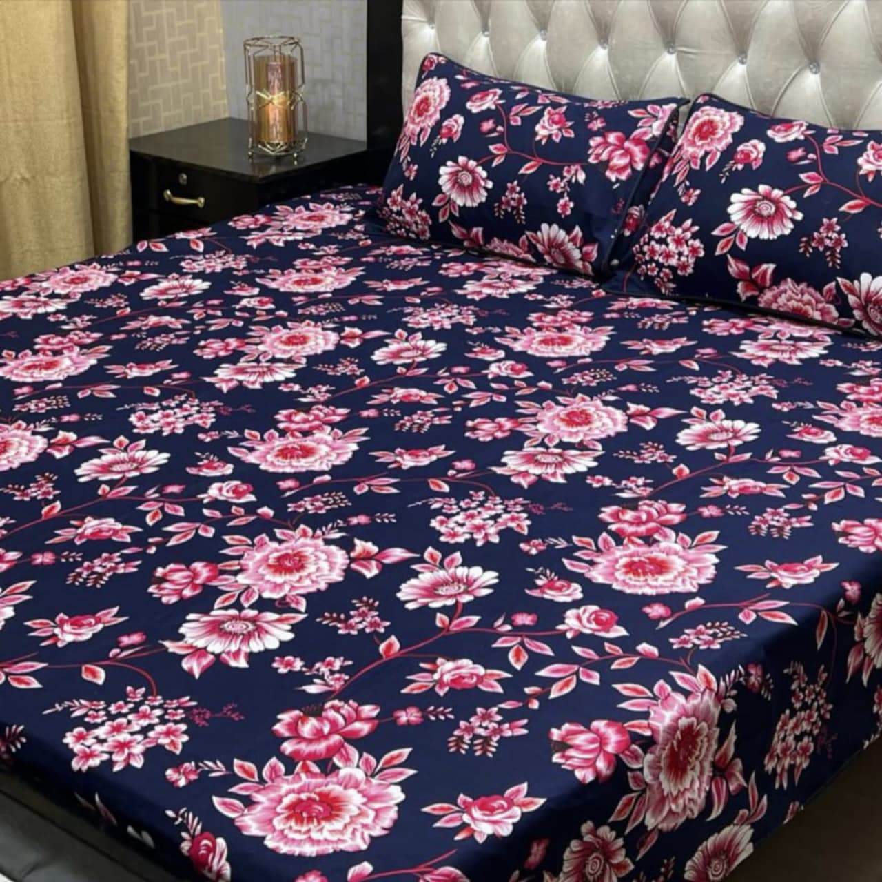 Crystal Cotton Bedsheet D-035