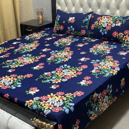 Crystal Cotton Bedsheet D-037