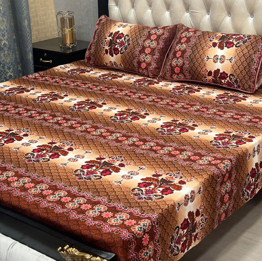 Crystal Cotton Bedsheet D-042