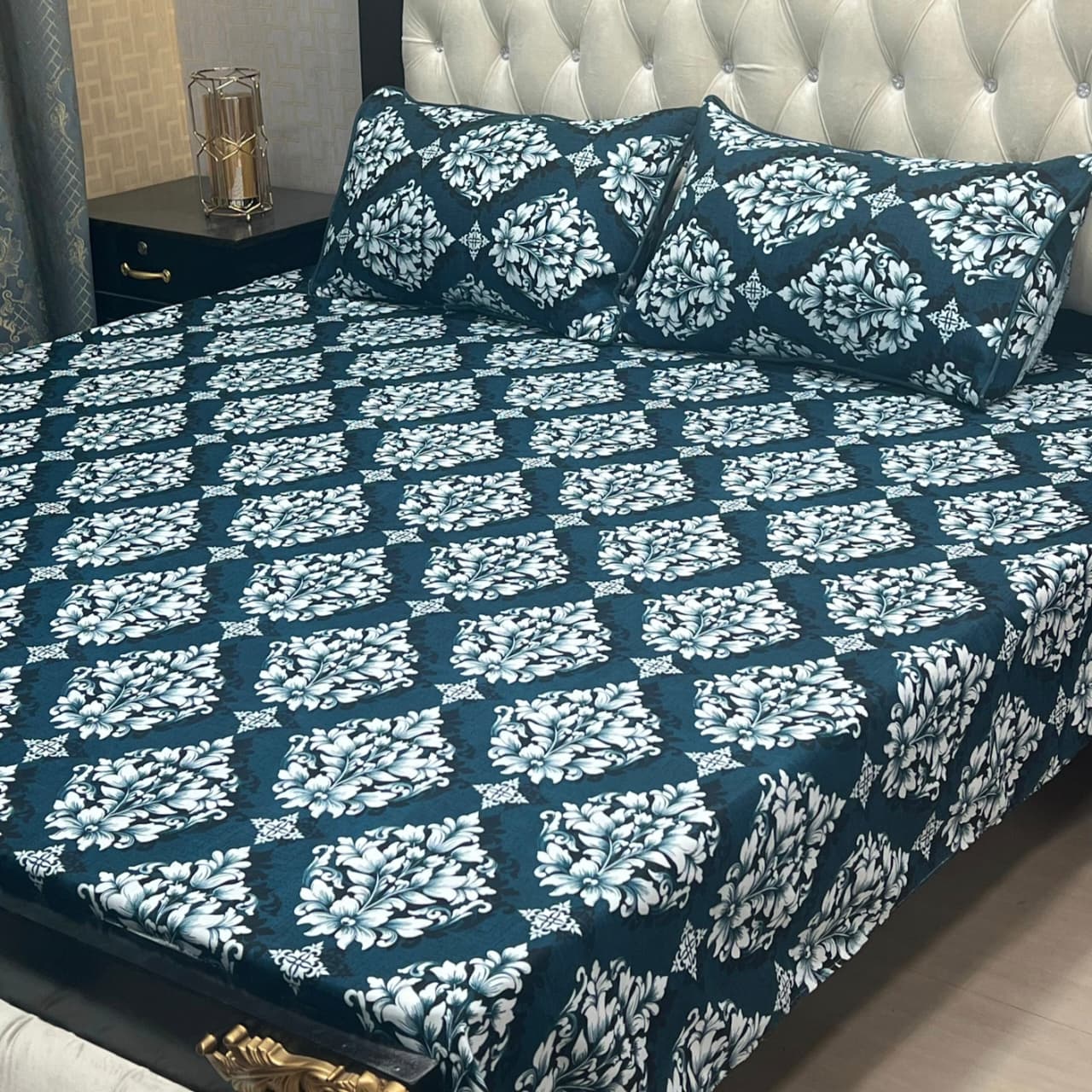 Crystal Cotton Bedsheet D-043