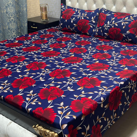 Crystal Cotton Bedsheet D-050