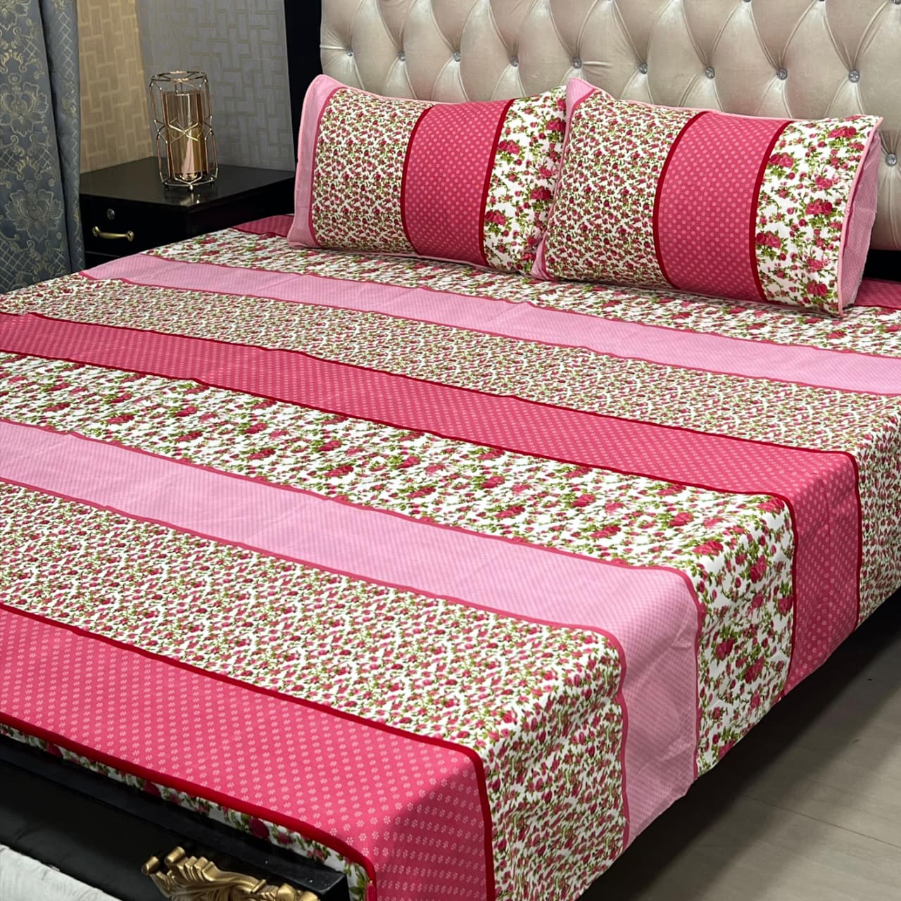 Crystal Cotton Bedsheet D-058