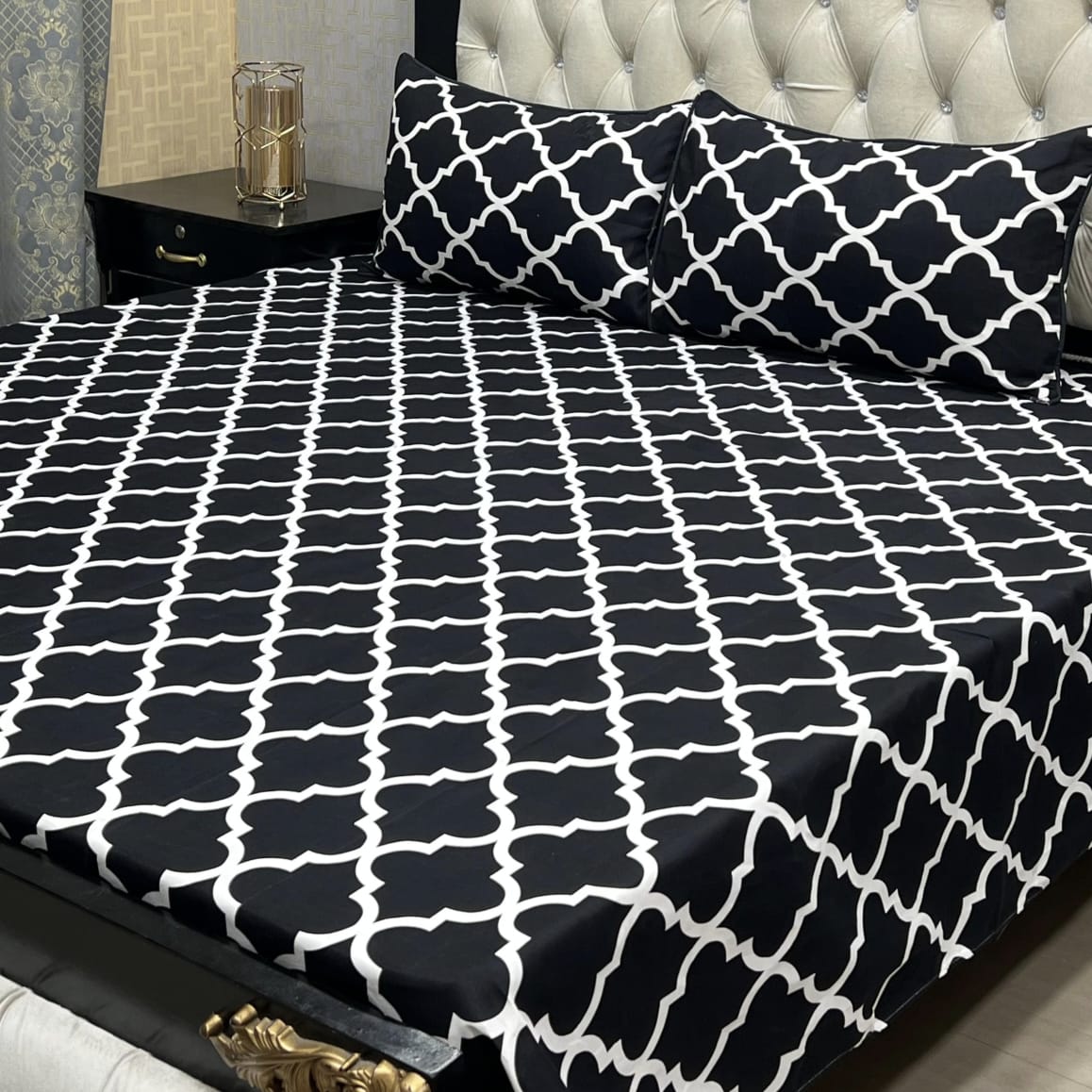 Crystal Cotton Bedsheet D-068